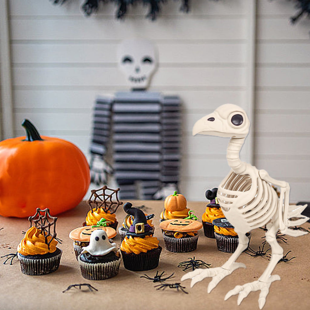 amlbb Halloween Decoration Halloween Skeleton Horror Decorations Simulation Animals Skeleton Ornaments Bar Decoration Frogs Skeleton on Clearance