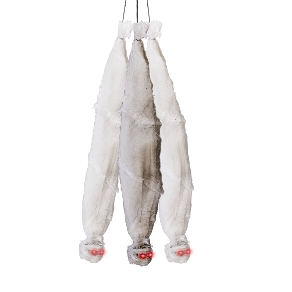 Ktaxon 3ft Hanging Zombie Animated Halloween Decoration Creepy Mummy Halloween w/ Pre-Recorded Screaming, LED Eyes