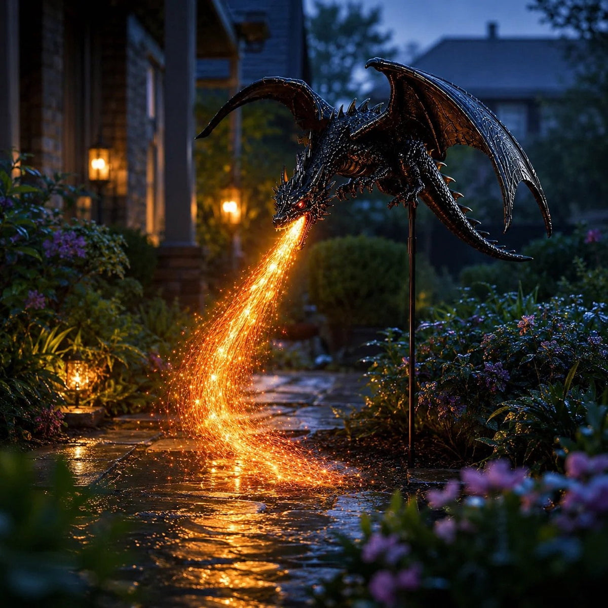 Clearance! Highland Cow Solar Garden Light, 18in Garden Statue with LED Glow, Waterproof Outdoor Yard Decor Stake, Resin Lawn Pathway Light for Backyard Patio Porch Halloween Gift
