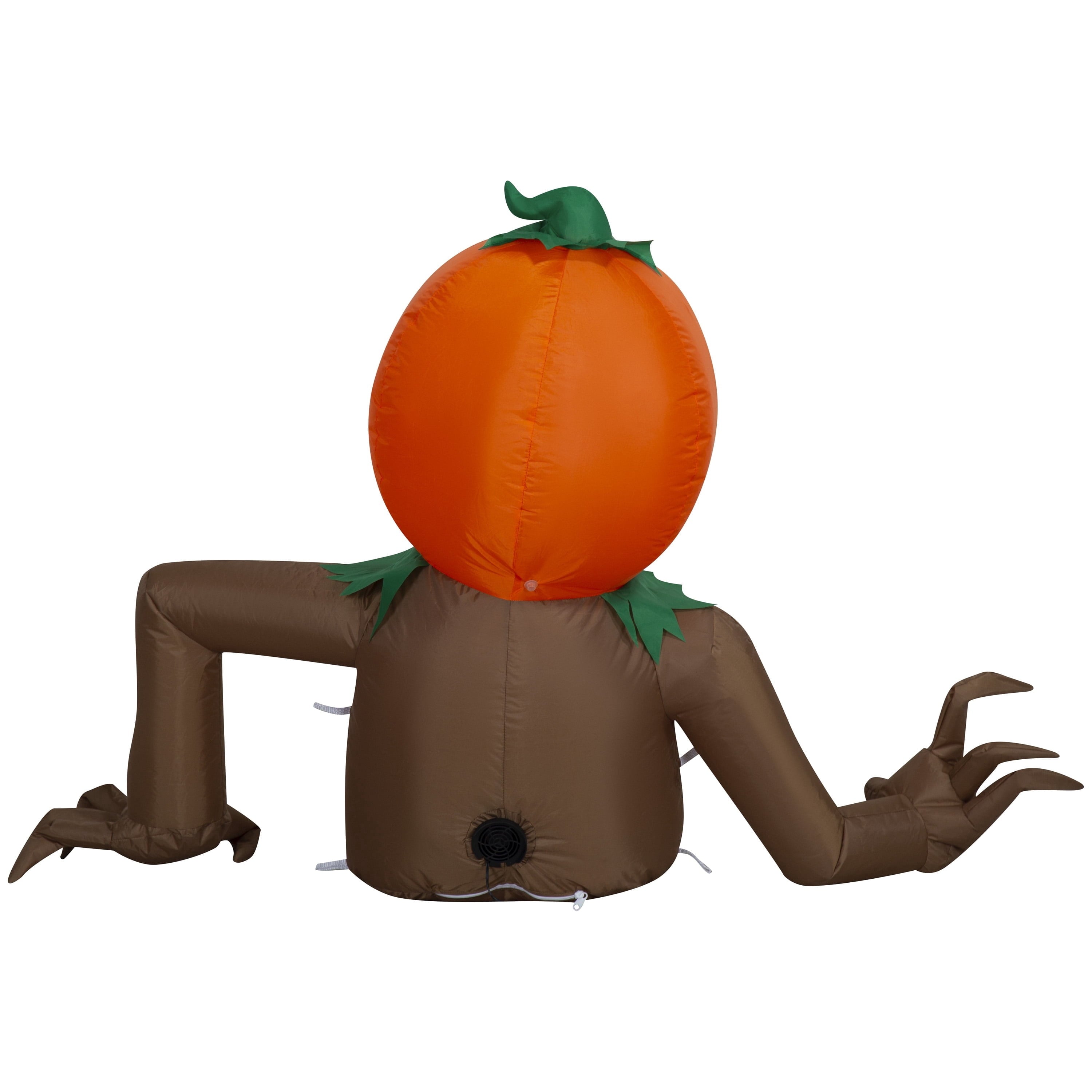 Pumpkin Skeleton Crawler Airblown Yard Inflatable, Multicolor, 4', Halloween by Way To Celebrate