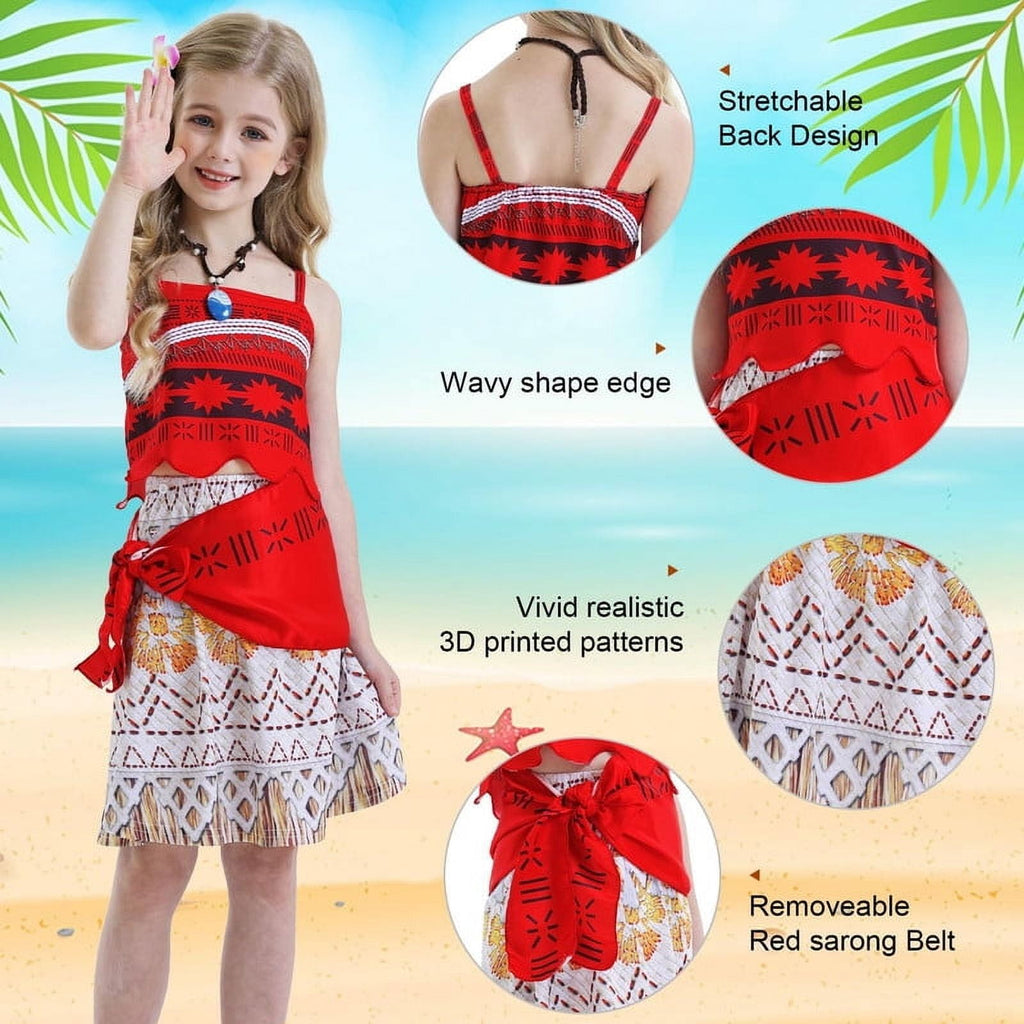 Jurebecia Princess Costume for Girls Dress Halloween Cosplay Outfits Birthday Fancy Tween Dress with Accessories 130 cm 7-8 Years