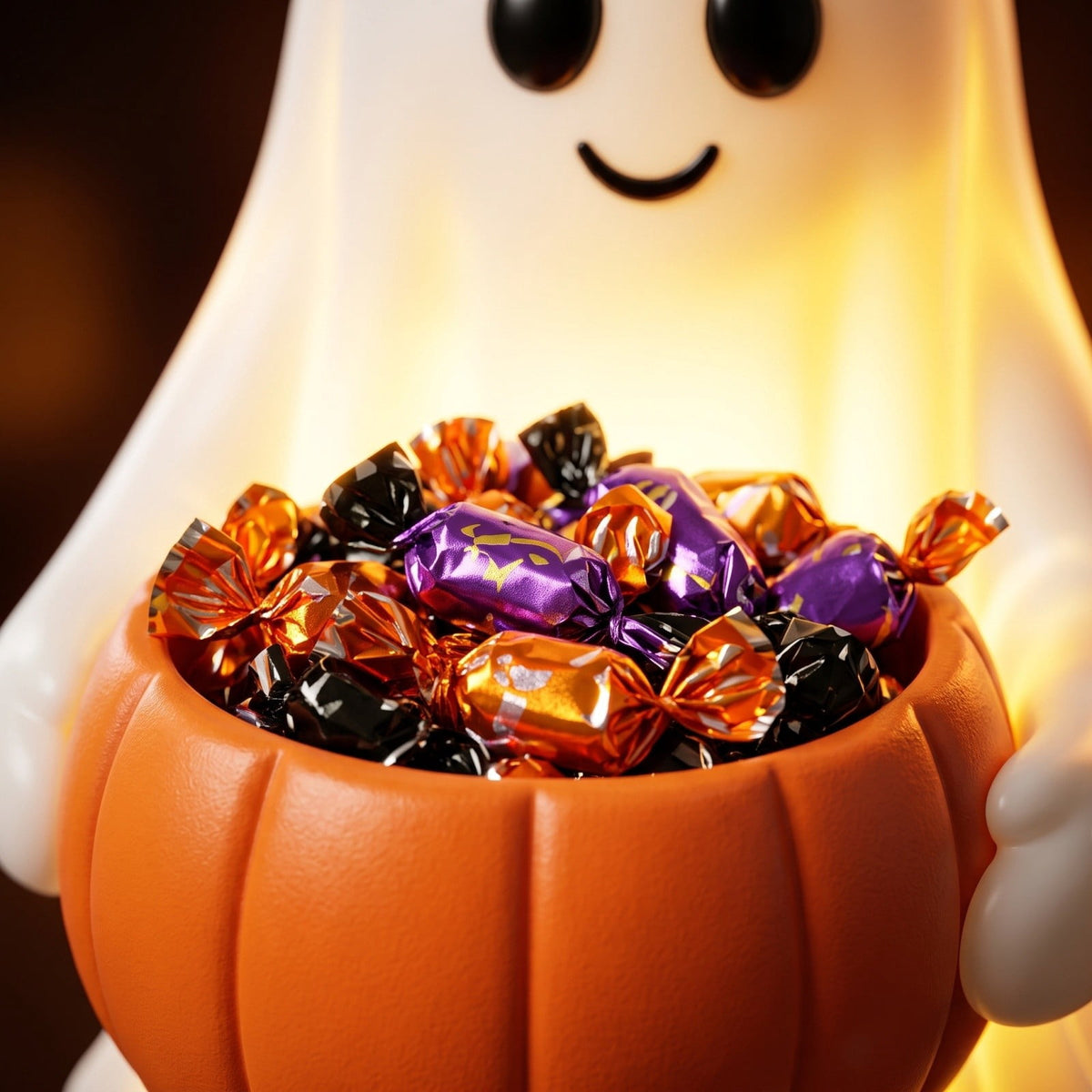 Ghost Bubble Bath LampHalloween Bathroom Decor Gifts Under 20 Bathtub Ghost & Dog Resin Figurine, Warm LED Halloween Tabletop Decor for Bathroom, Bedroom, Kids Room & Fall Home Accent