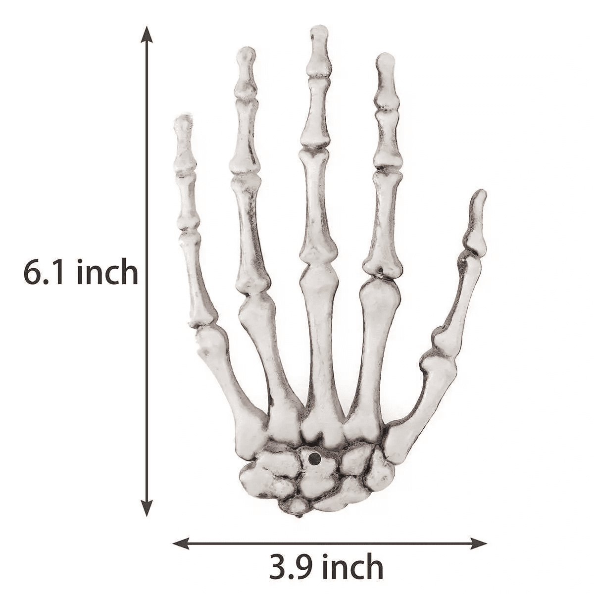 2Pcs Skeleton Hands Halloween Fake Human Hands Plastic Skeleton Hands Props for Halloween Zombie Party Decorations