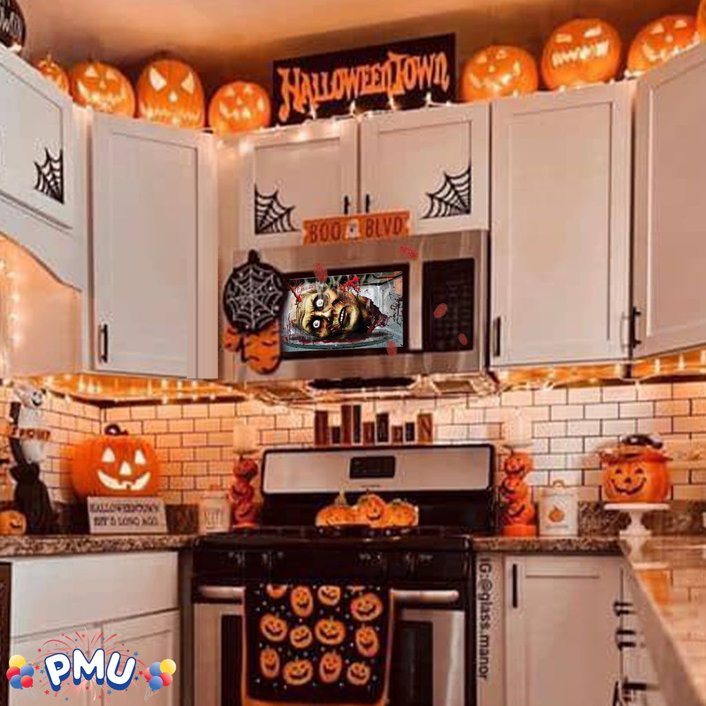 PMU Halloween Microwave Door Decoration 12in x 24in (1/pkg) Pkg/1
