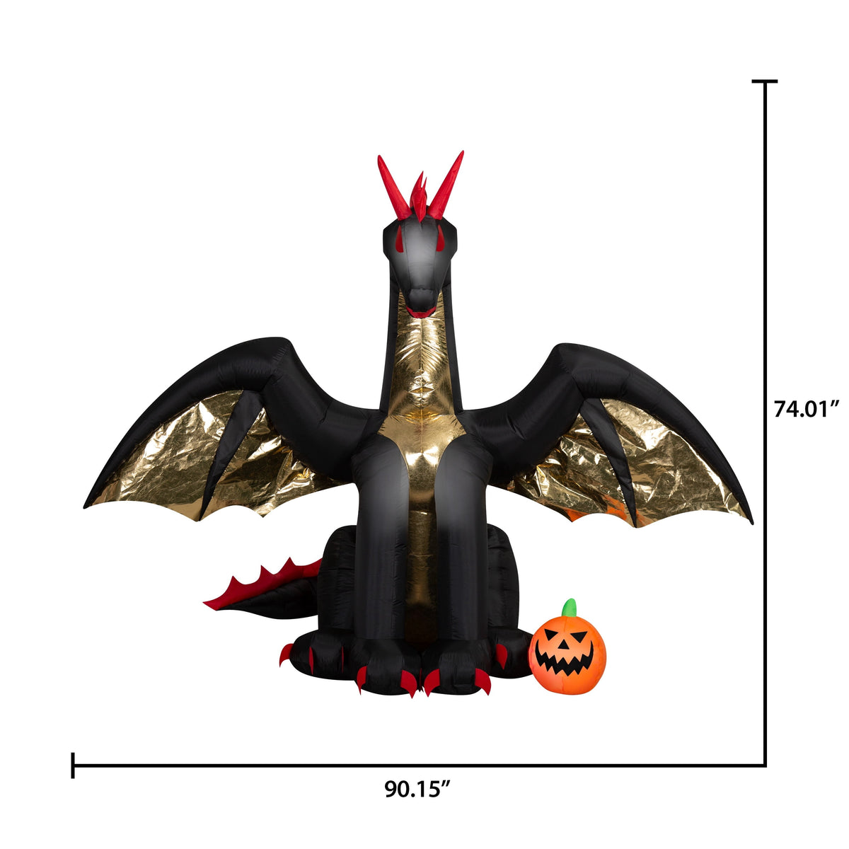 Dragon Airblown Yard Inflatable, Multicolor, 7.5', Halloween by Way To Celebrate