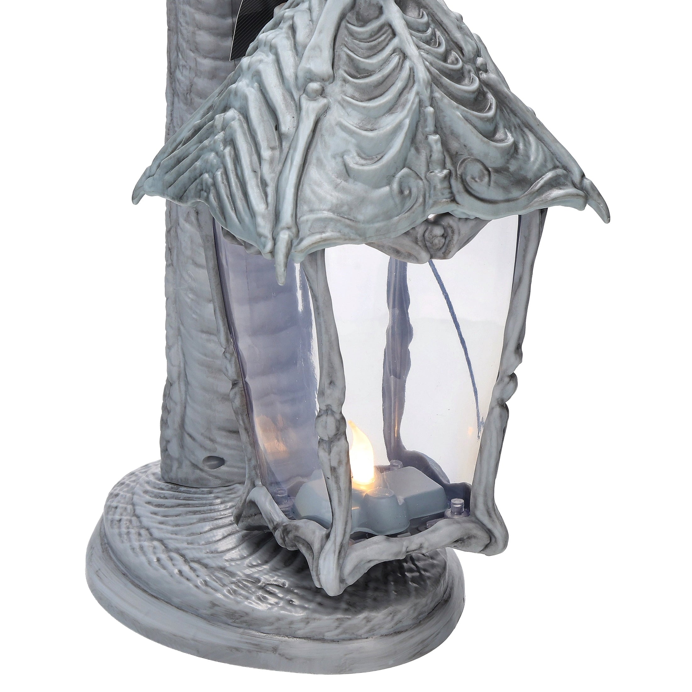 Light-Up Dragon Lantern Decoration, Gray, 16.75", Halloween by Way To Celebrate