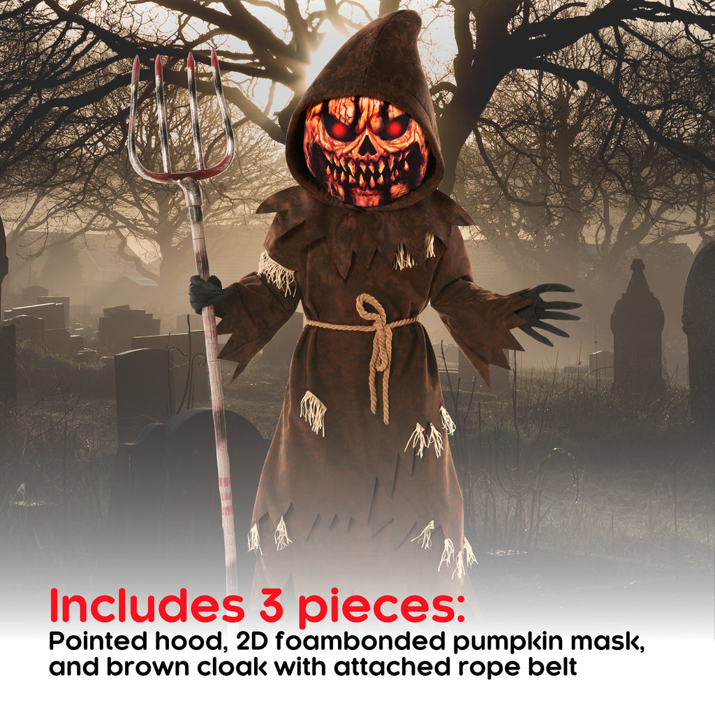 Morph Pumpkin Monster Brown Boys Halloween Costume for Boy Brown Small