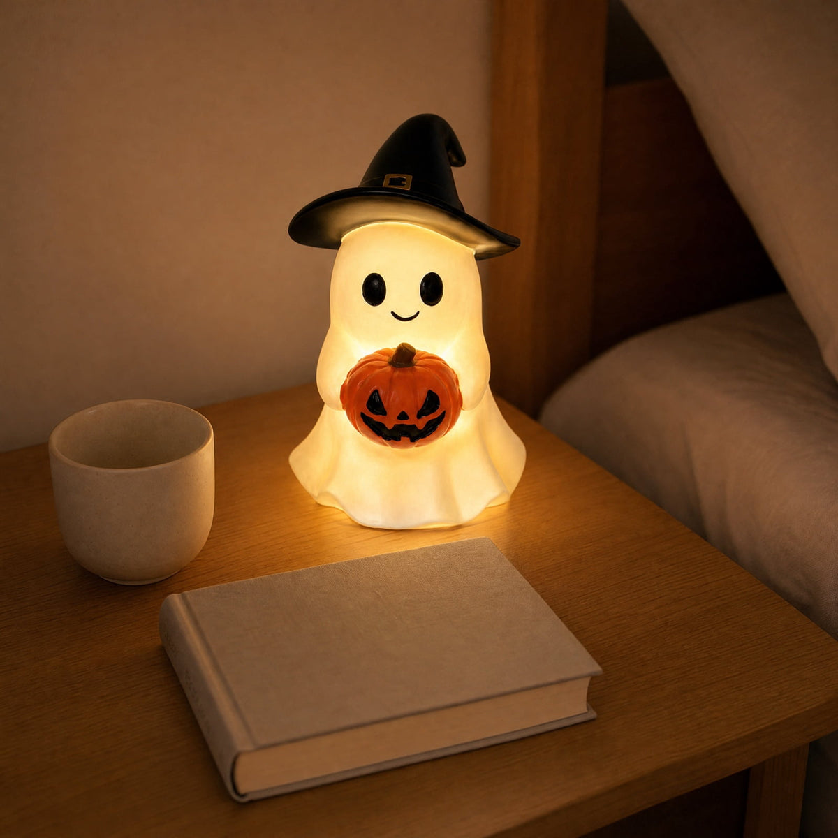Halloween Decorations, Ghost Resin Crafts Ornaments, Alloween Decoration for Porch Yard Patio Indoor Decor Fall Autumn Home Shelf Mantel Ornament