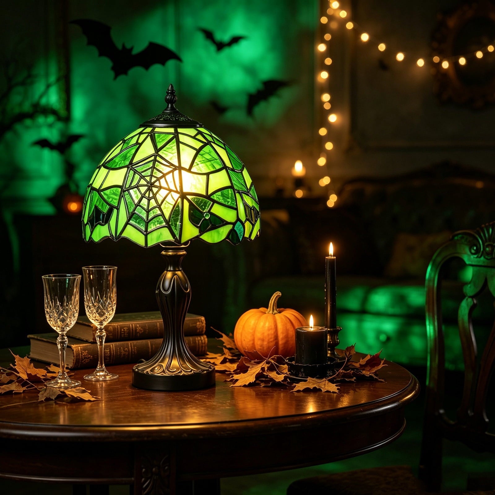 Halloween Decor Witch Hat Lamp, LED Halloween Night Light, Halloween Decorations Indoor, Witchy Decor for Shelf Mantel Table, Gothic Home Decoration