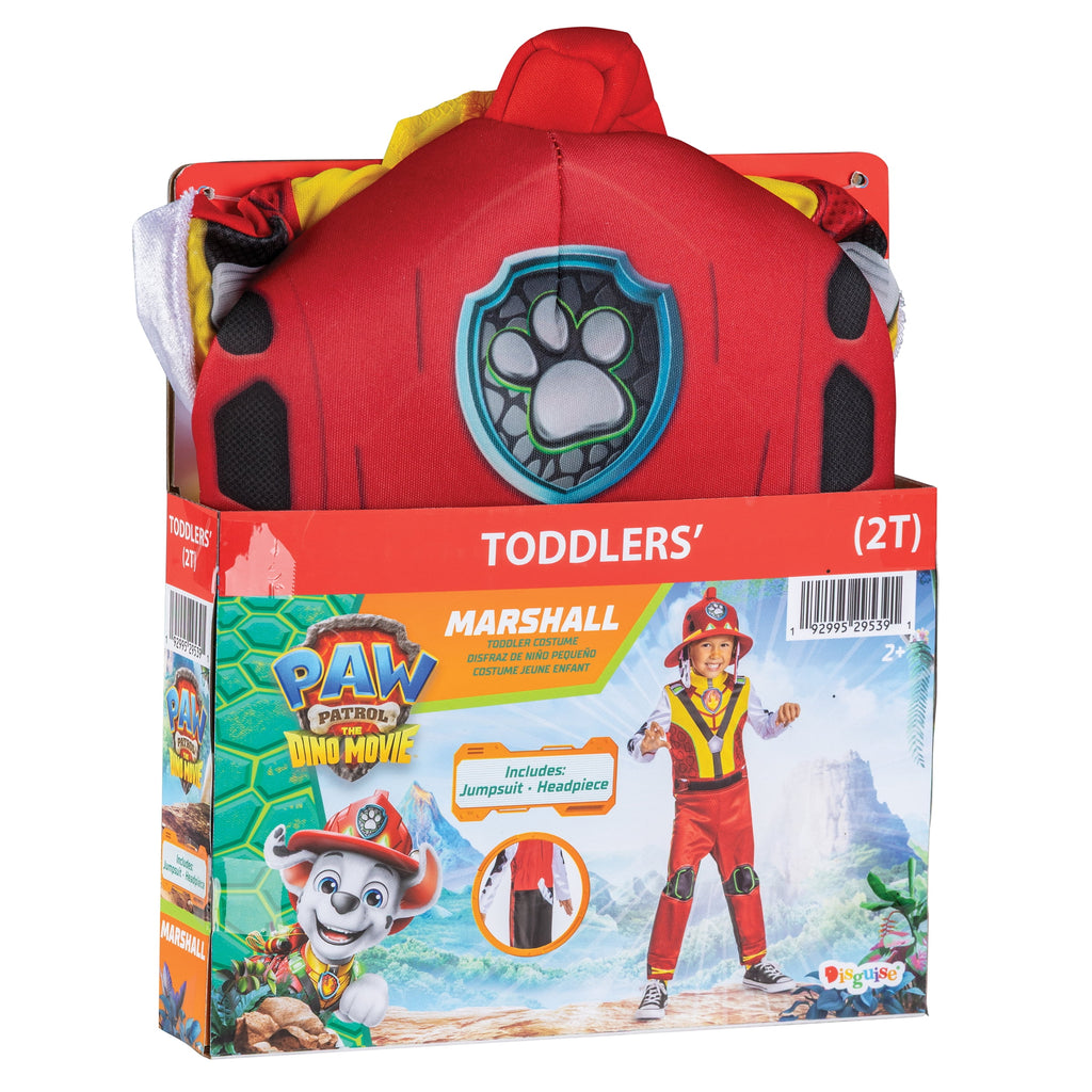Paw Patrol Marshall Dino Halloween Costume for Children, Toddlers Size 3T-4T, by Disguise