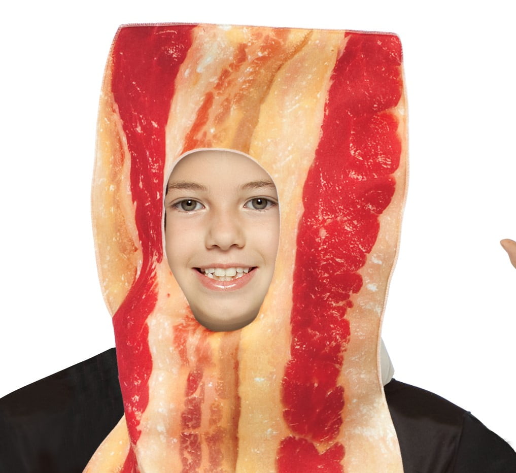 Rasta Imposta Bacon Strip Kids Halloween Costume, Girls and Boys, Red, Child Size 7-10, 7192-710