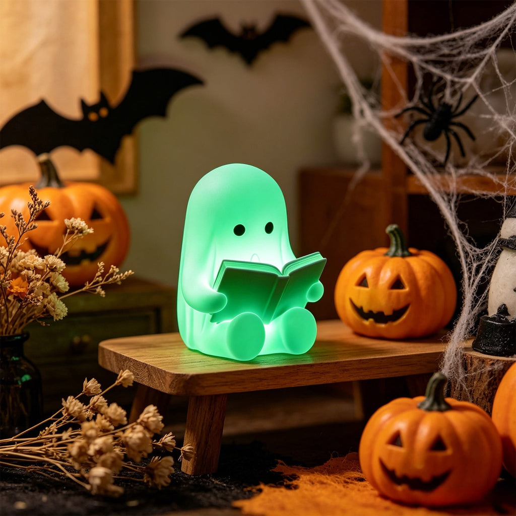 XGFHYJEH Halloween Ghost Figurine,Spooky Ghost Statue Decorations, Halloween Decor Indoor,Spooky Home Decorations, Farmhouse Tiered Tray Decor,Coffee Table Centerpieces Shelf Mantel Display