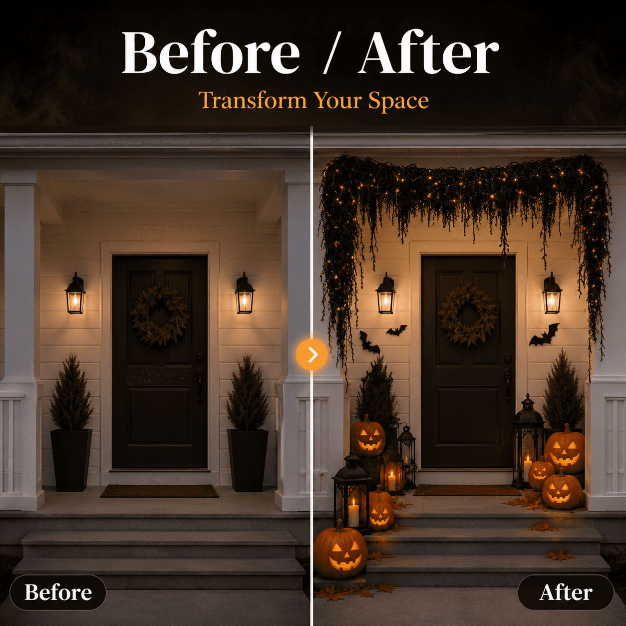 Diceymbol Halloween Decorations and Fall Decor, Halloween Venue Decoration Ghost Props LED Illuminated Ghost Decorations for Tabletop, Mantel, Shelf Indoor Outdoor 9.05 inch