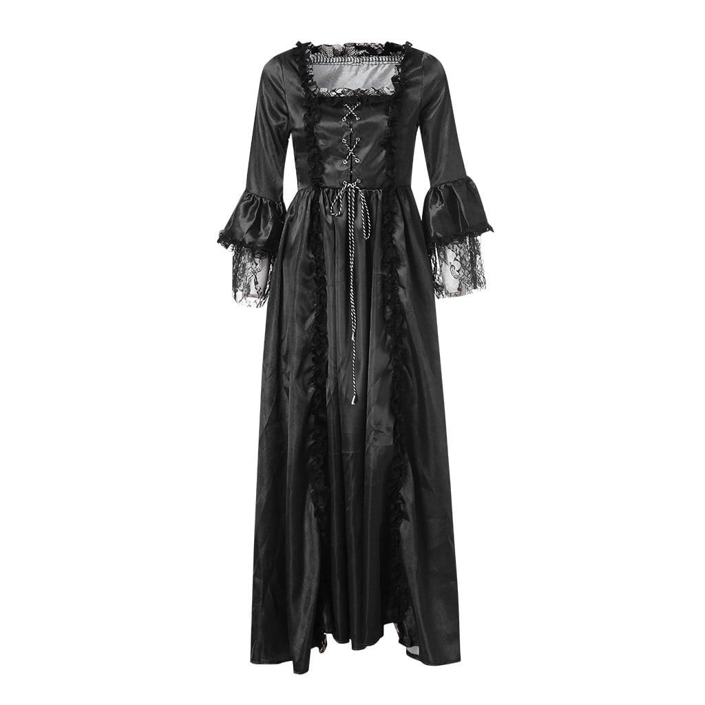 Jsaierl Victorian Dress for Women 1800S Medieval Renaissance Dress Corset Flare Sleeve Vintage Dress Cocktail Party Ball Gown