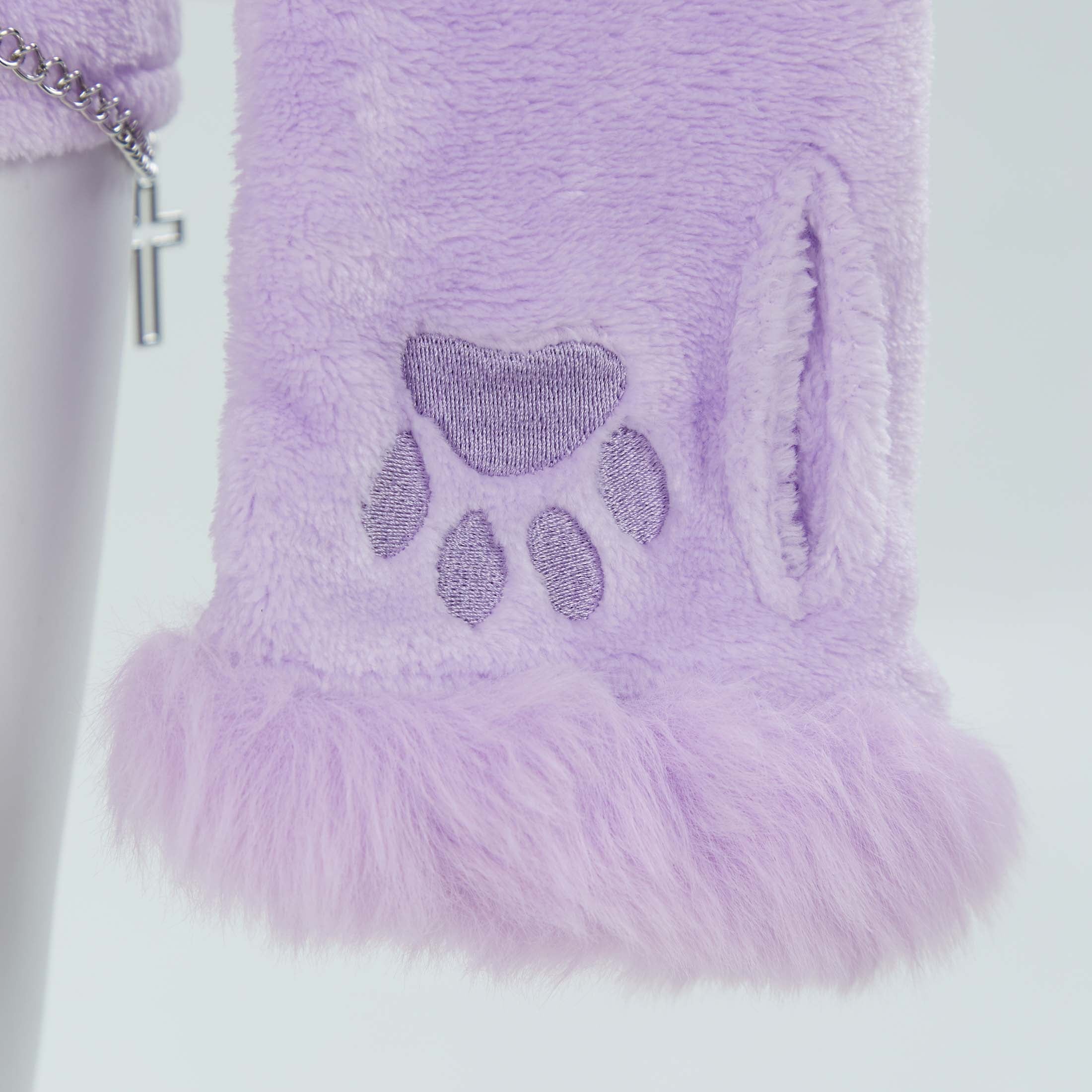 Women sexy Fluffy Hooded Bodysuit Halloween Deep V Kawaii One Piece Lingerie Rompers with Choker and Socks
