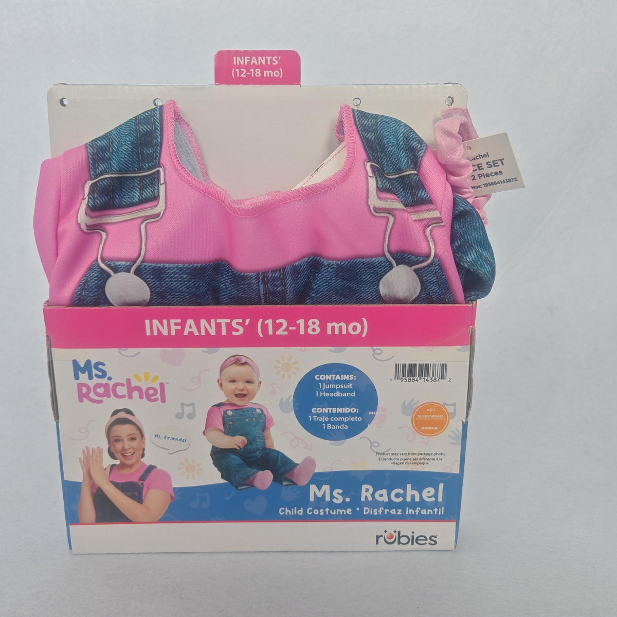 Ms. Rachel Halloween Costume for Toddler Girls, Size 2T, by Rubies