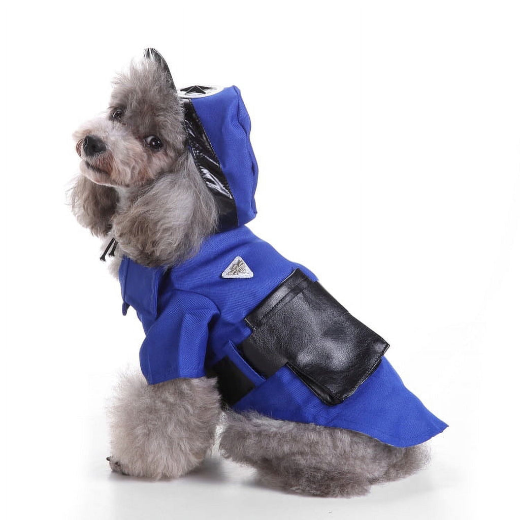 OZMI Halloween Cosplay Clothing Pet Police Costume Wear-resisting Dog Cat Police Uniform for All Kinds of Puppies M