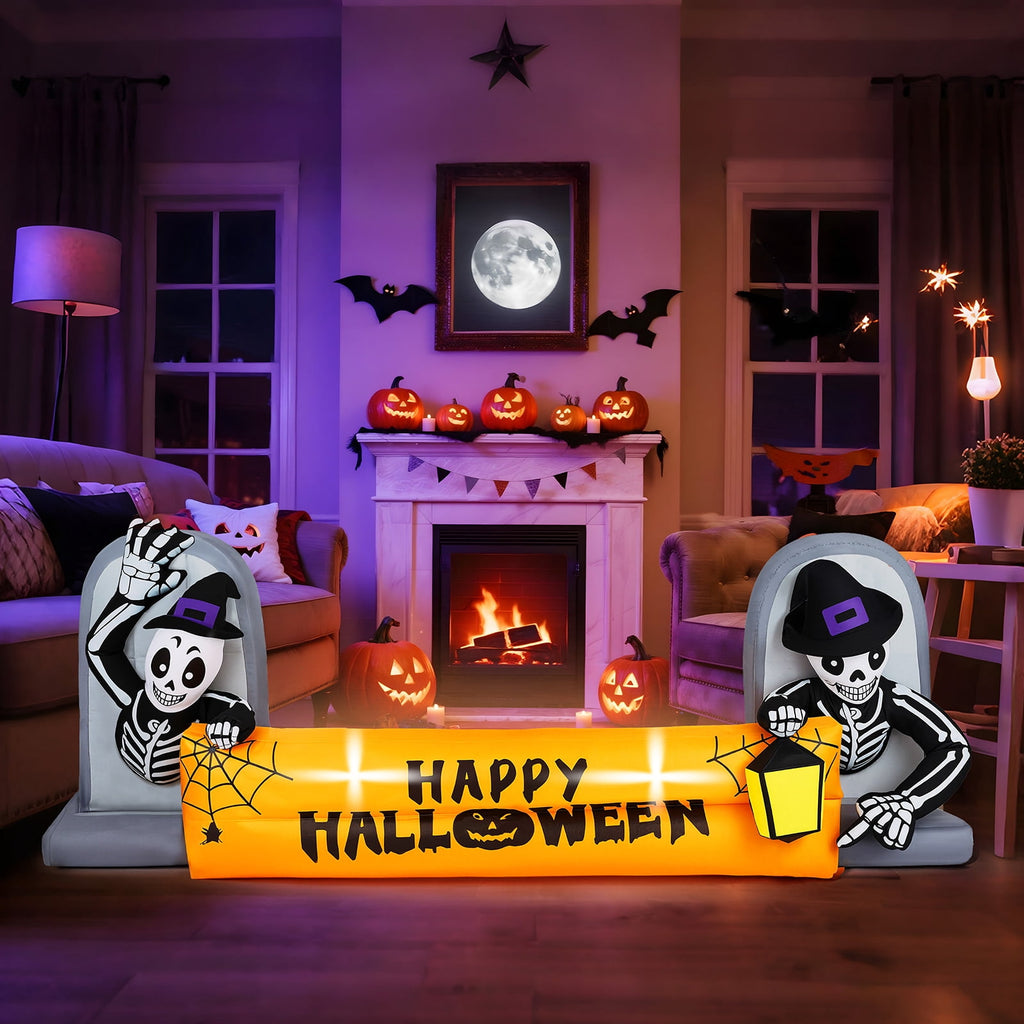 Ktaxon 10' Halloween Inflatables Outdoor Halloween Tomb Decoration Banner Blow up Decor