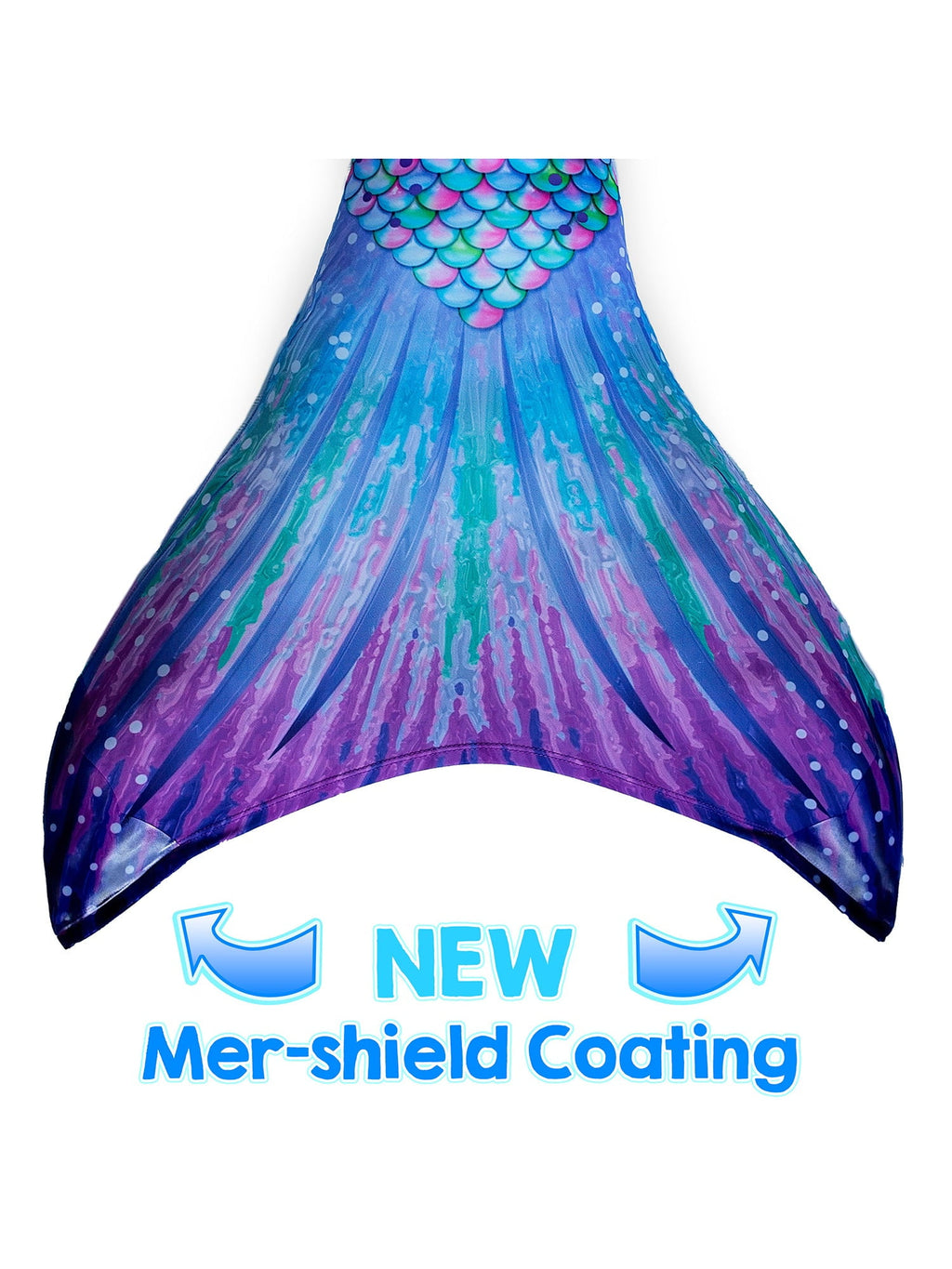 Sun Tail Mermaid Blue Lagoon Tail Skin, Size Child Extra Large (Monofin Not included) for Girls