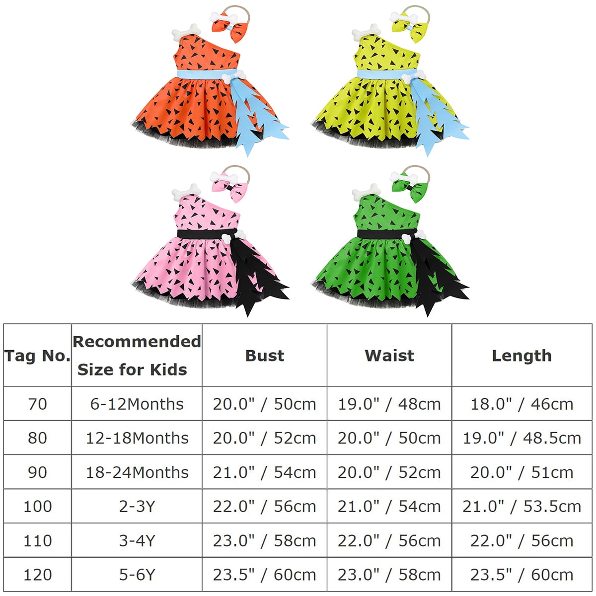 IWEMEK Girls Dress Cosplay Cavegirl Costume for Infant Girl Cute Casual Summer Comfy Tutu Stone Age Themed Birthday Outfit