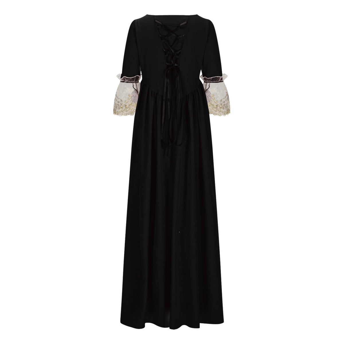 UPPADA Plus Size Victorian Dress for Women Lace Up Flare Sleeve Ball Gown with Corset Evening Party Maxi Gowns Vintage Cocktail Dress Wedding Dresses Early