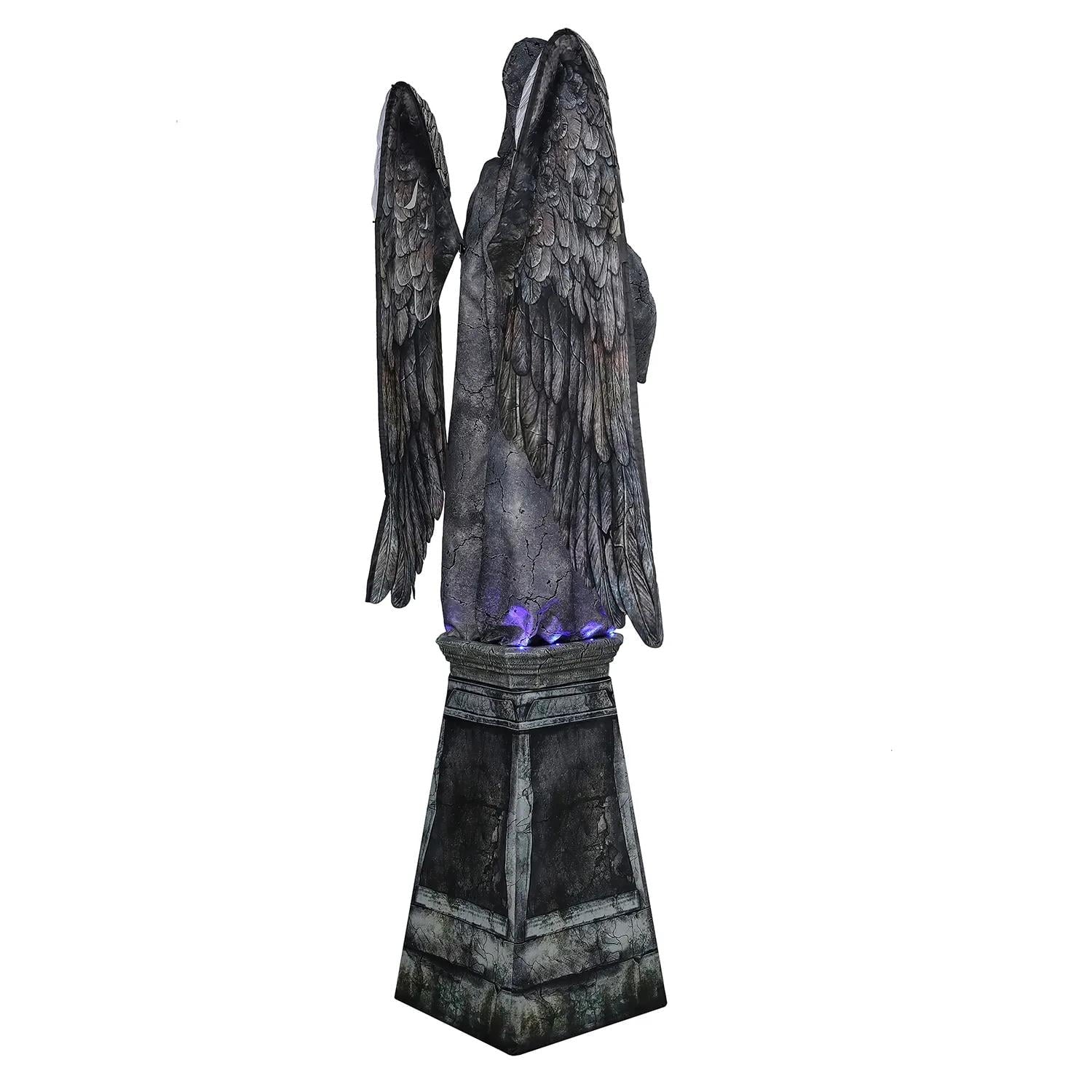 96" Cemetery Angel Animated Prop – Creepy Halloween Yard Decoration