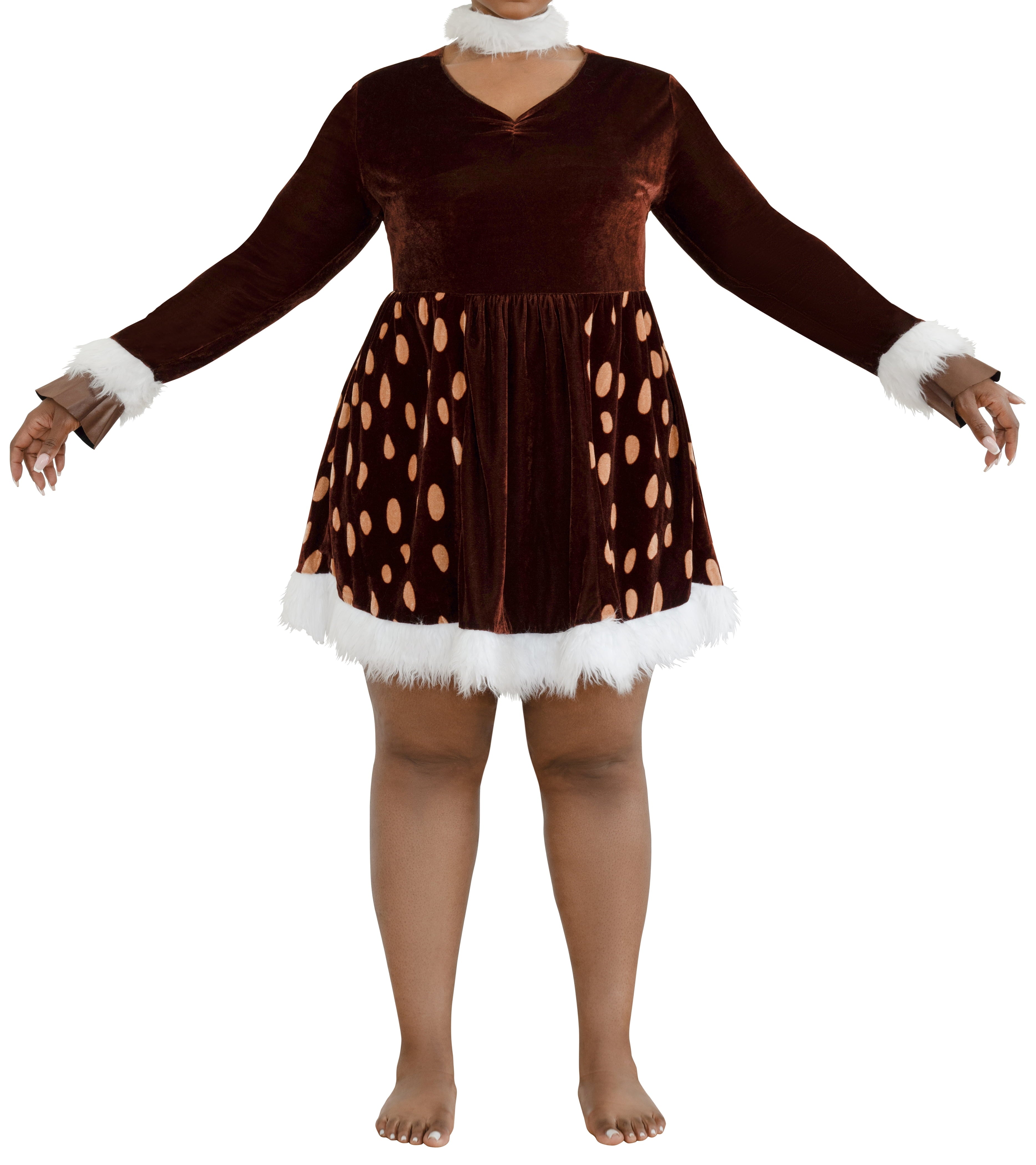 Deer Me! Halloween Costume for Adults, Women's Size 2X (20/22W), by Way to Celebrate