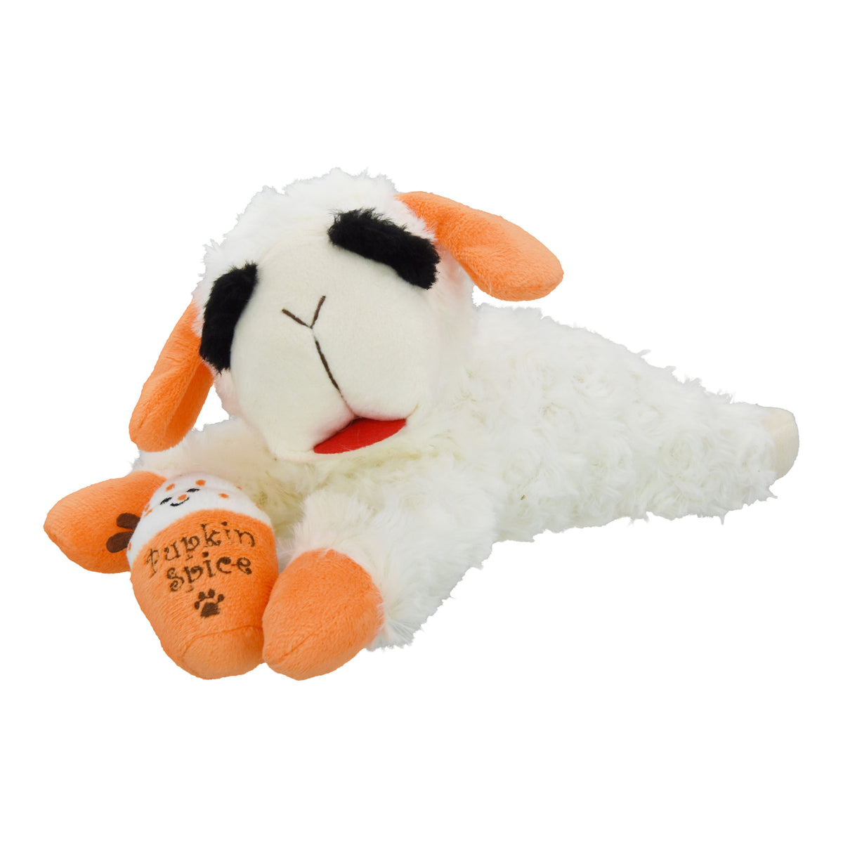 Multipet Lamb Chop Pupkin Spice Latte Dog Toy