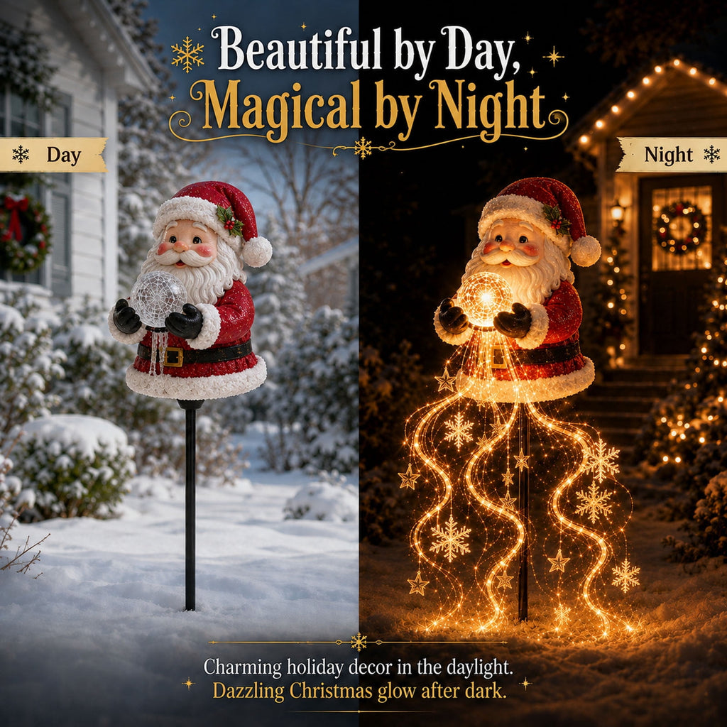 Halloween Witch Cauldron Garden Stake Lights, 2.7Ft LED Color Waterfall-Style Light Flow Flying Witch Garden Stake, Waterproof Weather Resistant Projector Lights for Outdoor Yard, Lawn, Pathway