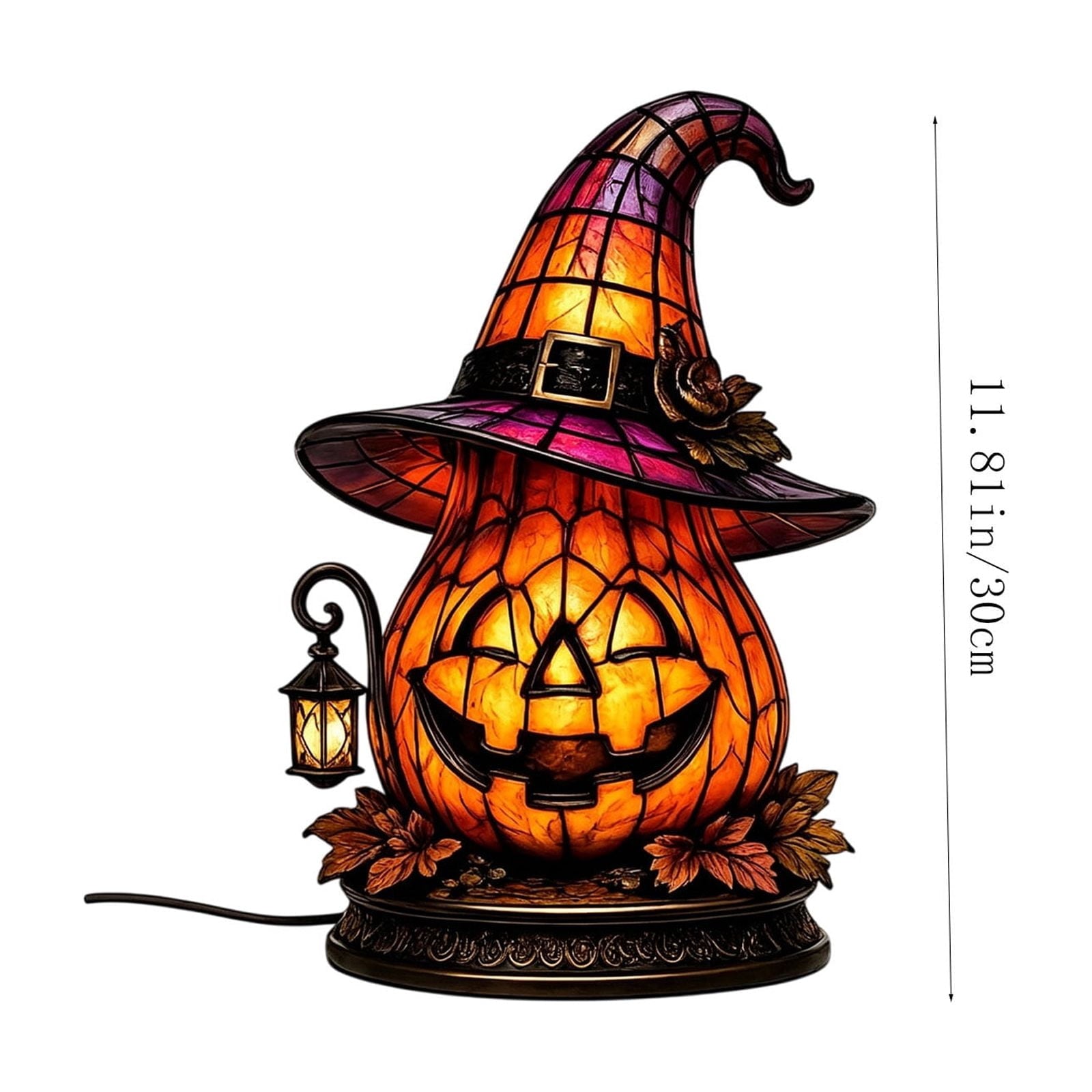 Diceymbol Halloween Decorations and Fall Decor, Halloween Venue Decoration Ghost Props LED Illuminated Ghost Decorations for Tabletop, Mantel, Shelf Indoor Outdoor 9.05 inch