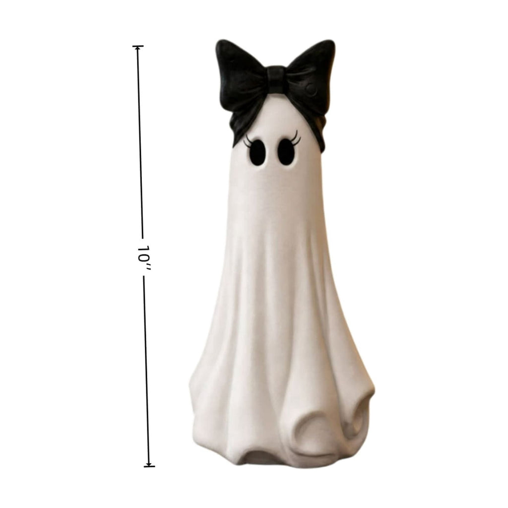 Clearance 5 FT Hanging Ghost Decor,Early Halloween Decorations Light-Up Flying Ghost on Broomstick with Witch Hat, Witch Broom, Spooky Cute Outdoor Halloween Decorations for Front Porch Yard Tree