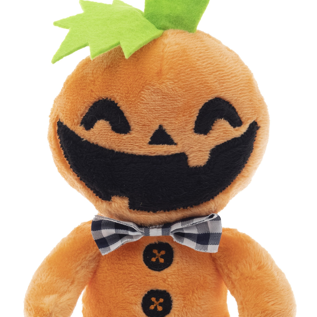 Vibrant Life Halloween 6.25in Squeaky Plush Dog Toy, Pumpkin Boy, Orange, Orange
