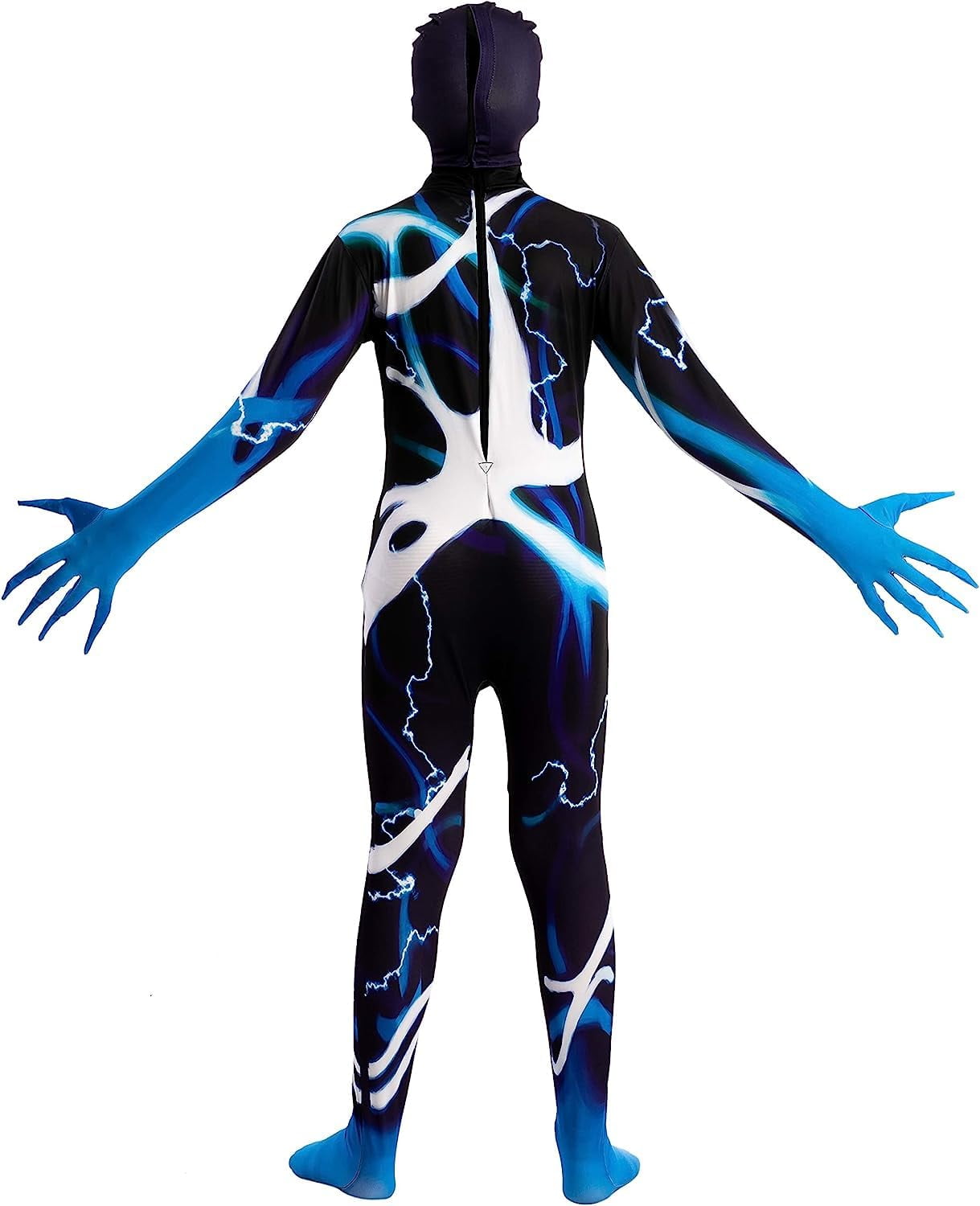 Joyfy Scary Halloween Costume for Kids, Slenderman Skin Bodysuit Skinsuit for Boys Girls Halloween Dress up Party Age up to 12 Years