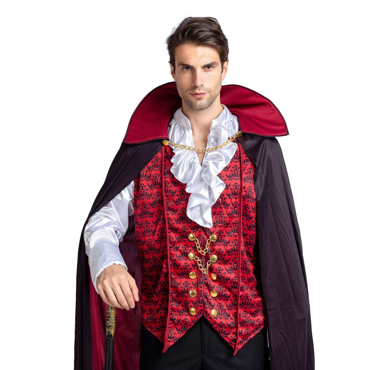 Joyfy Gothic Vampire Costume Kids, Toddler Vampire Costume Halloween Vampire Costume, Vampire costume for boys, Halloween Party Dress Up (3-4yrs)