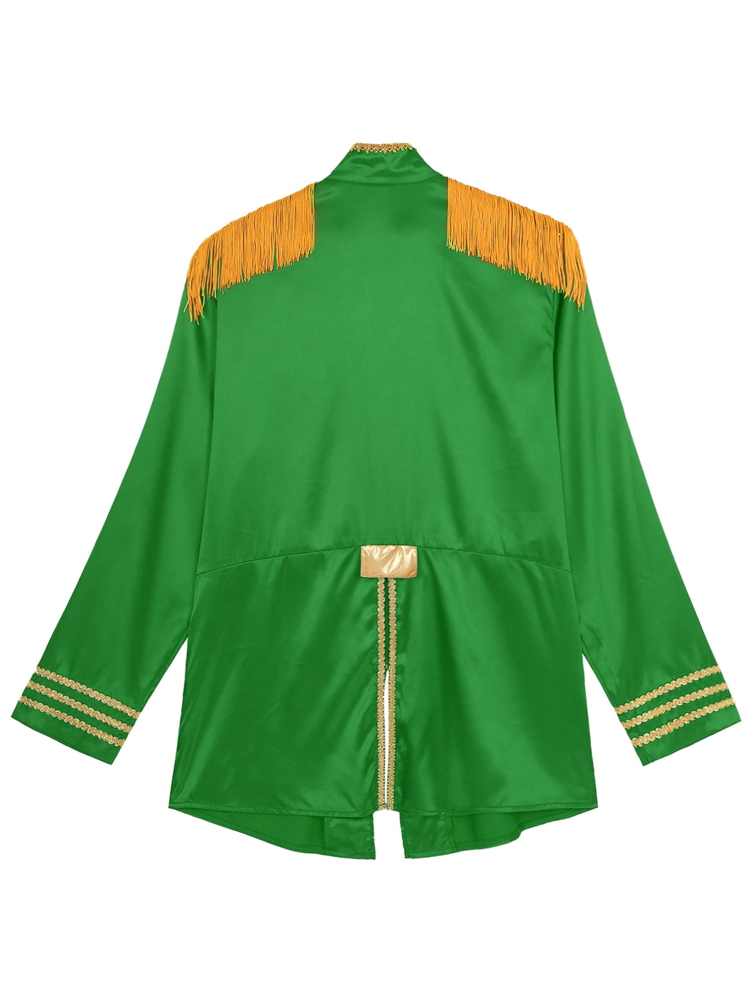 Eandarui Men's Halloween SGT Sergeant Pepper Costume Jacket Fancy Dress Hippie Music Star 1960s Shirt Red S