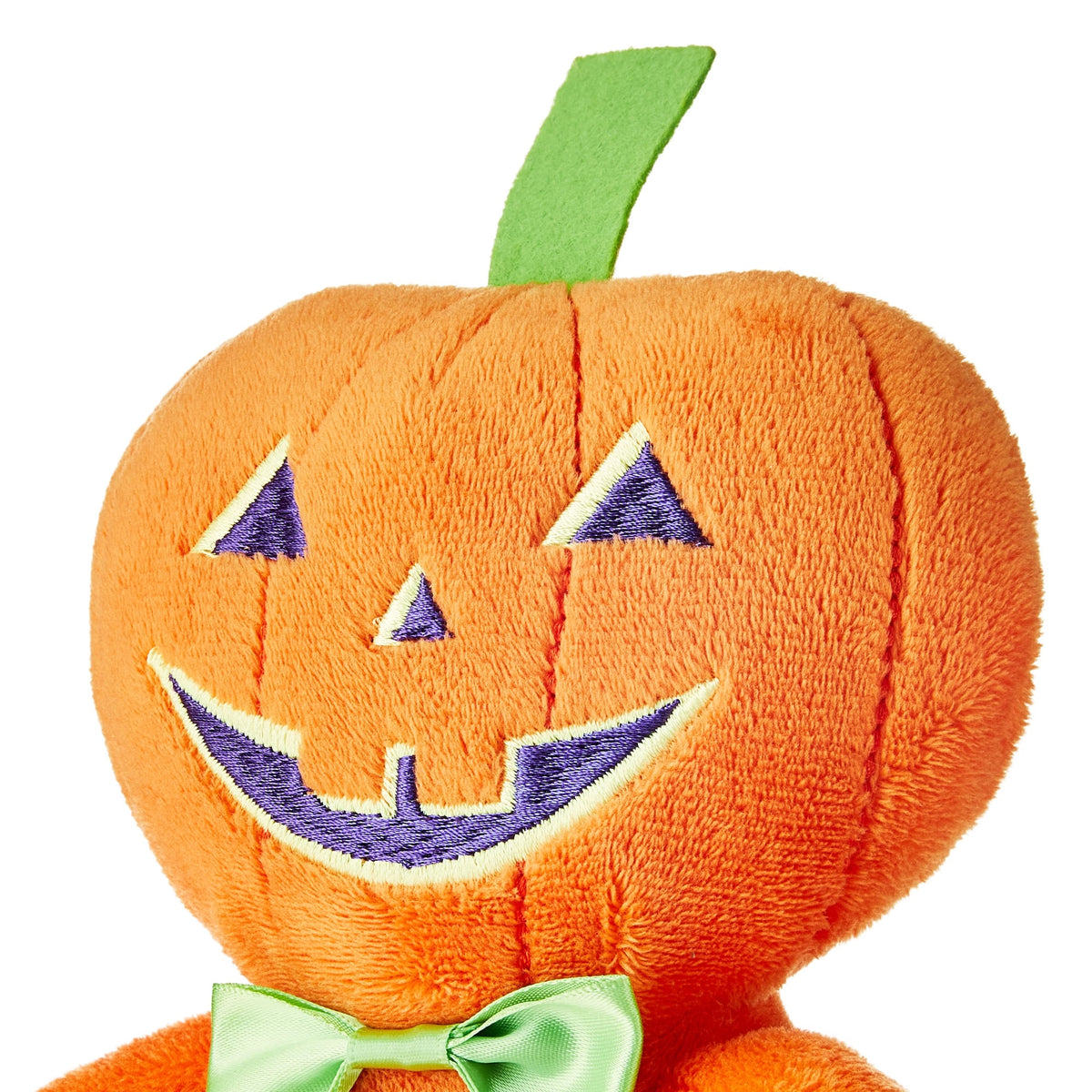 Vibrant Life Halloween Pumpkin Boy Plush Dog Toy with Squeaker, Orange, Chew Level 1