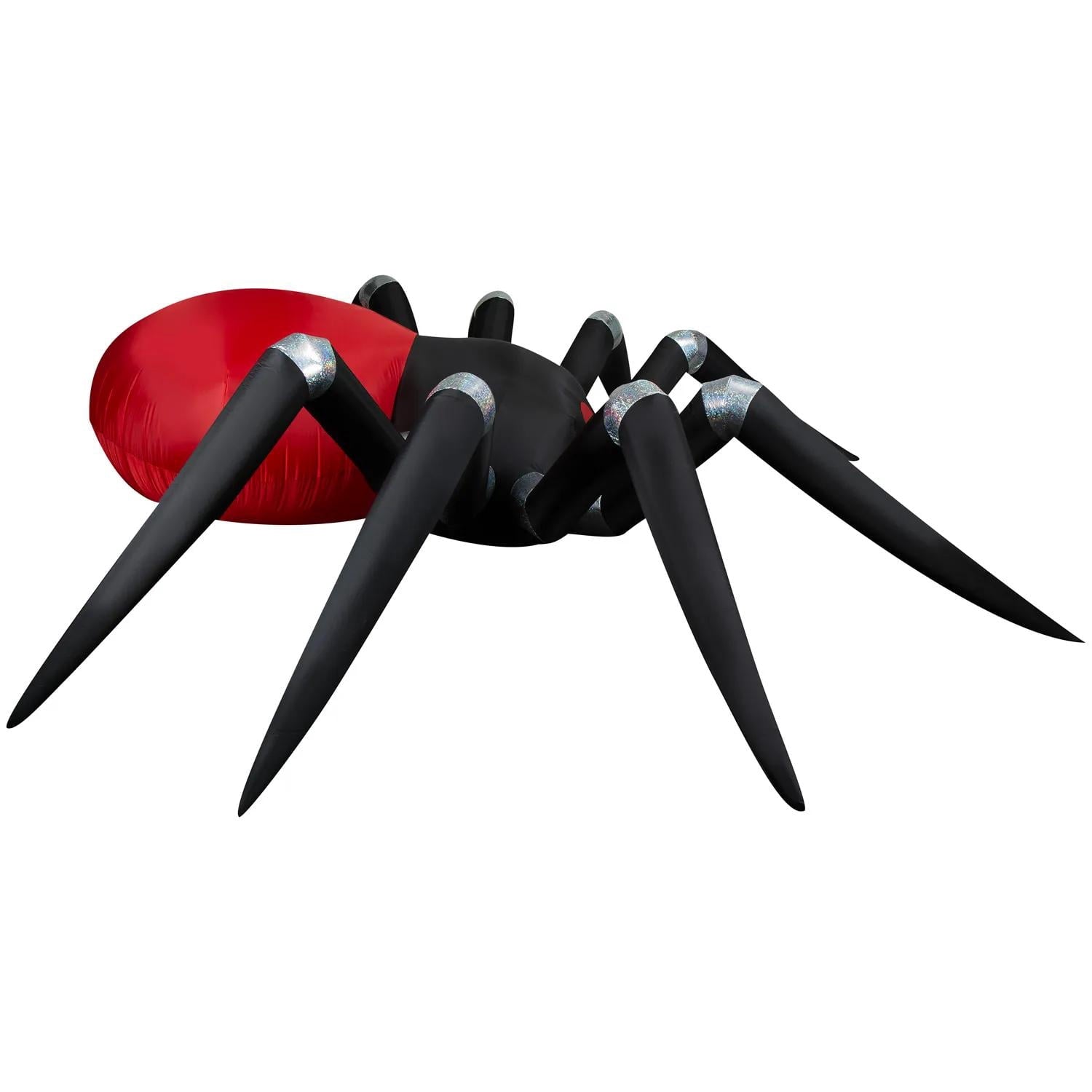 14 Ft. 6 Airblown Blowup Inflatable Black & Red Spider with Fire & Ice Projection Halloween Outdoor Yard Decoration