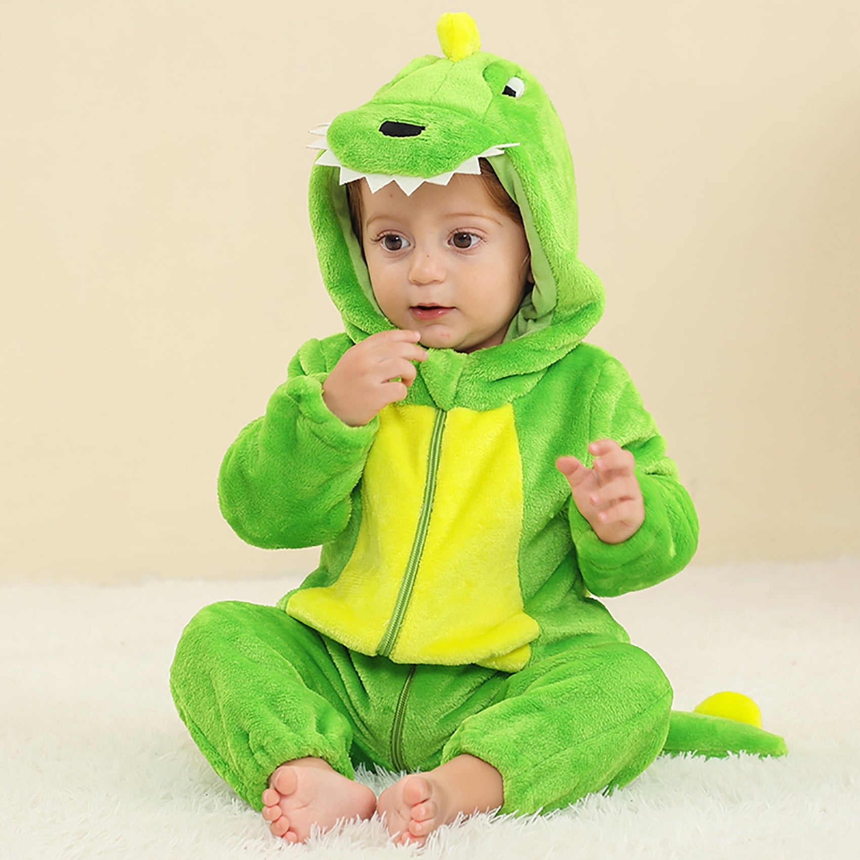 Baby White Cow Green Dinosaur Blue Shark Costumes Toddler Outfit Infants Romper