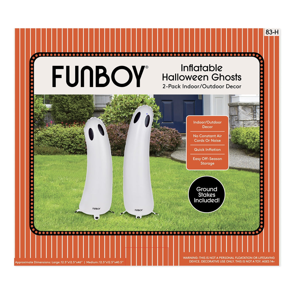 FUNBOY Inflatable Ghost Halloween Decorations Outdoor, 2-Pack