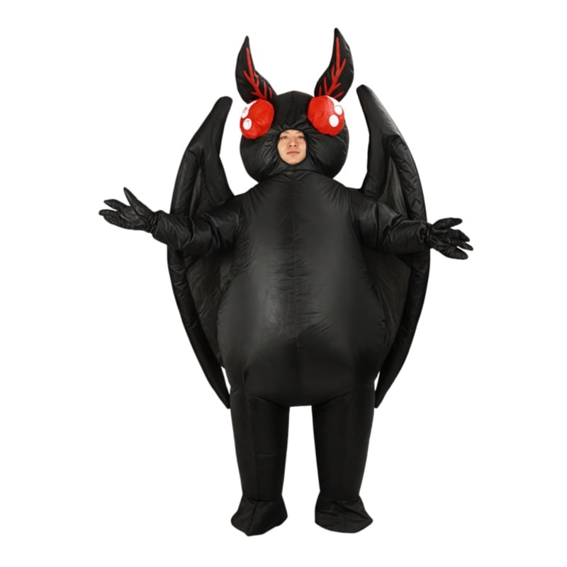 Halloween Moth Inflatable Costume Horror Fun Inflatable Costume Party Party Fun Dress Up Novelty Inflatable Costume,Height 59"–74.8",Bat