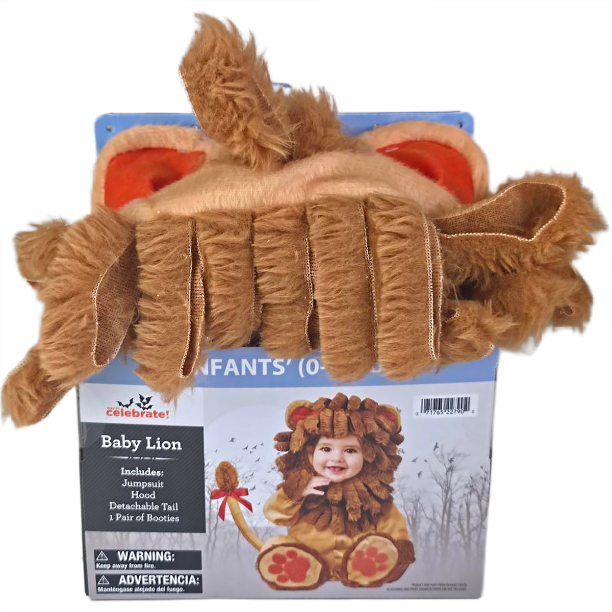 Baby Lion Halloween Costume for Infant, Size 12-18M, by Way to Celebrate