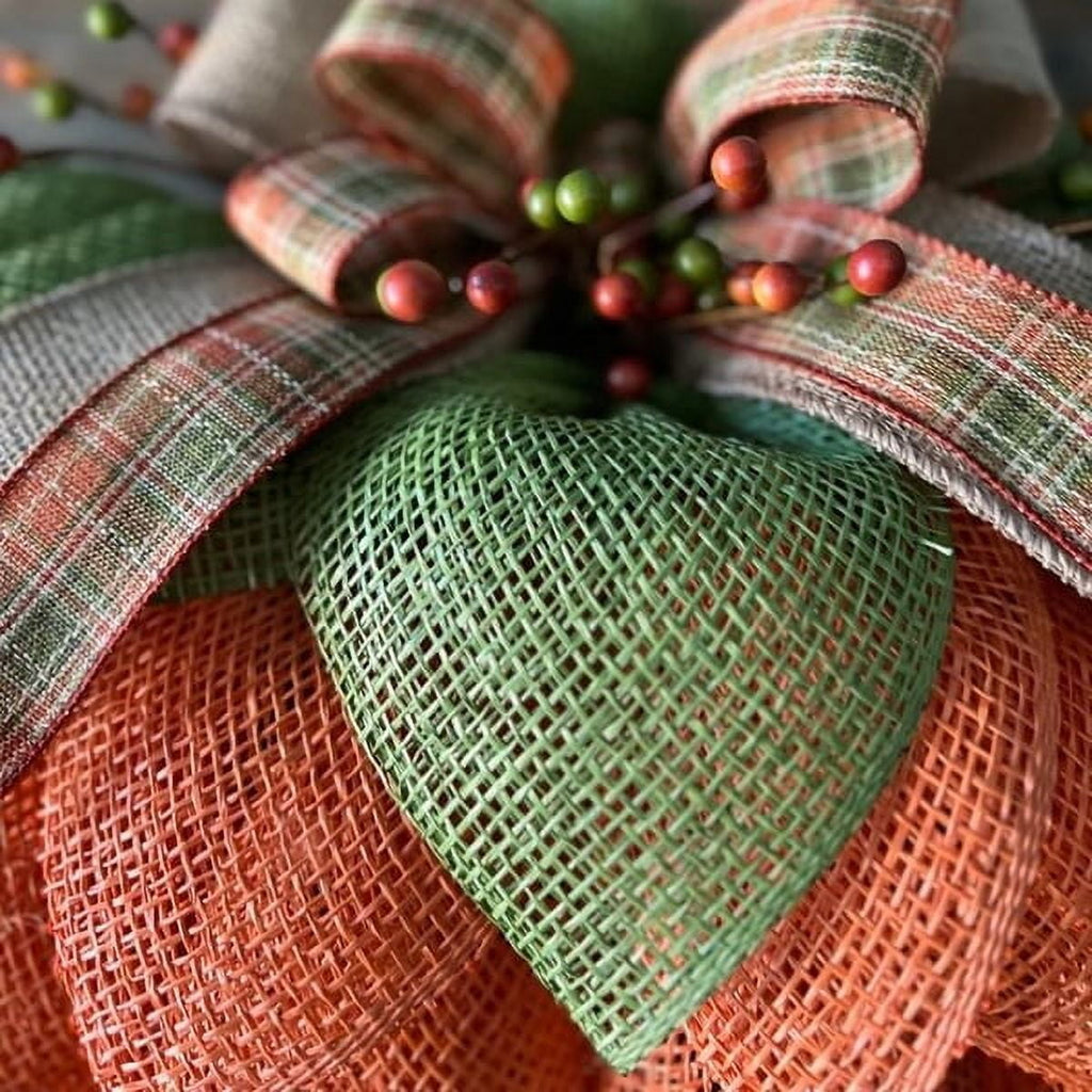 Fall Peony and Pumpkin Wreath for Front Door - Thanksgiving Wreath, Year Round Durable Farmhouse Wreath with Maple Leaves, Berries, Pinecones, and Pumpkins for Thanksgiving, Halloween, Home Decor