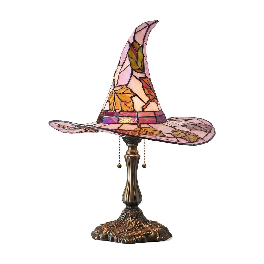 Halloween Decor Witch Hat Lamp, LED Halloween Night Light, Halloween Decorations Indoor, Witchy Decor for Shelf Mantel Table, Gothic Home Decoration