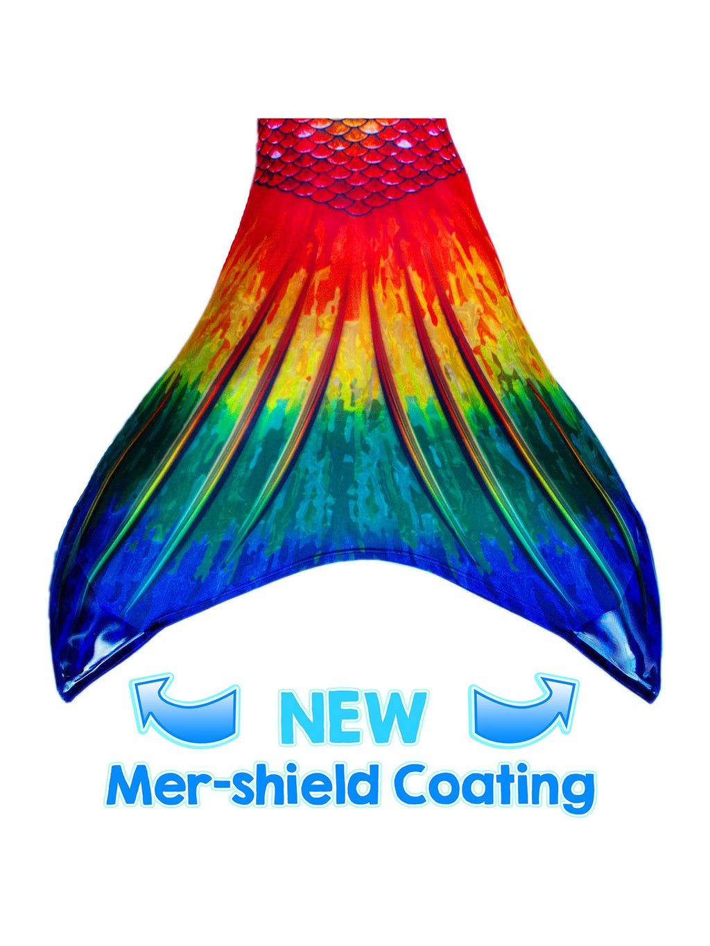 Sun Tail Mermaid Blue Lagoon Tail Skin, Size Child Extra Large (Monofin Not included) for Girls