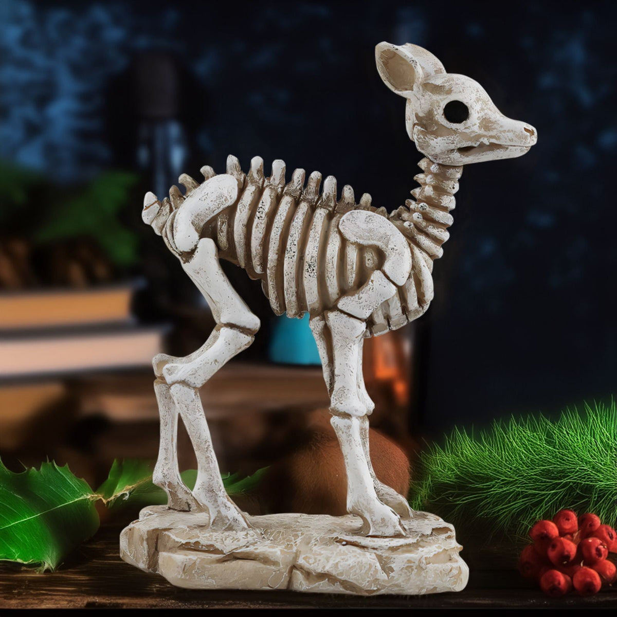 amlbb Halloween Decoration Halloween Skeleton Horror Decorations Simulation Animals Skeleton Ornaments Bar Decoration Frogs Skeleton on Clearance