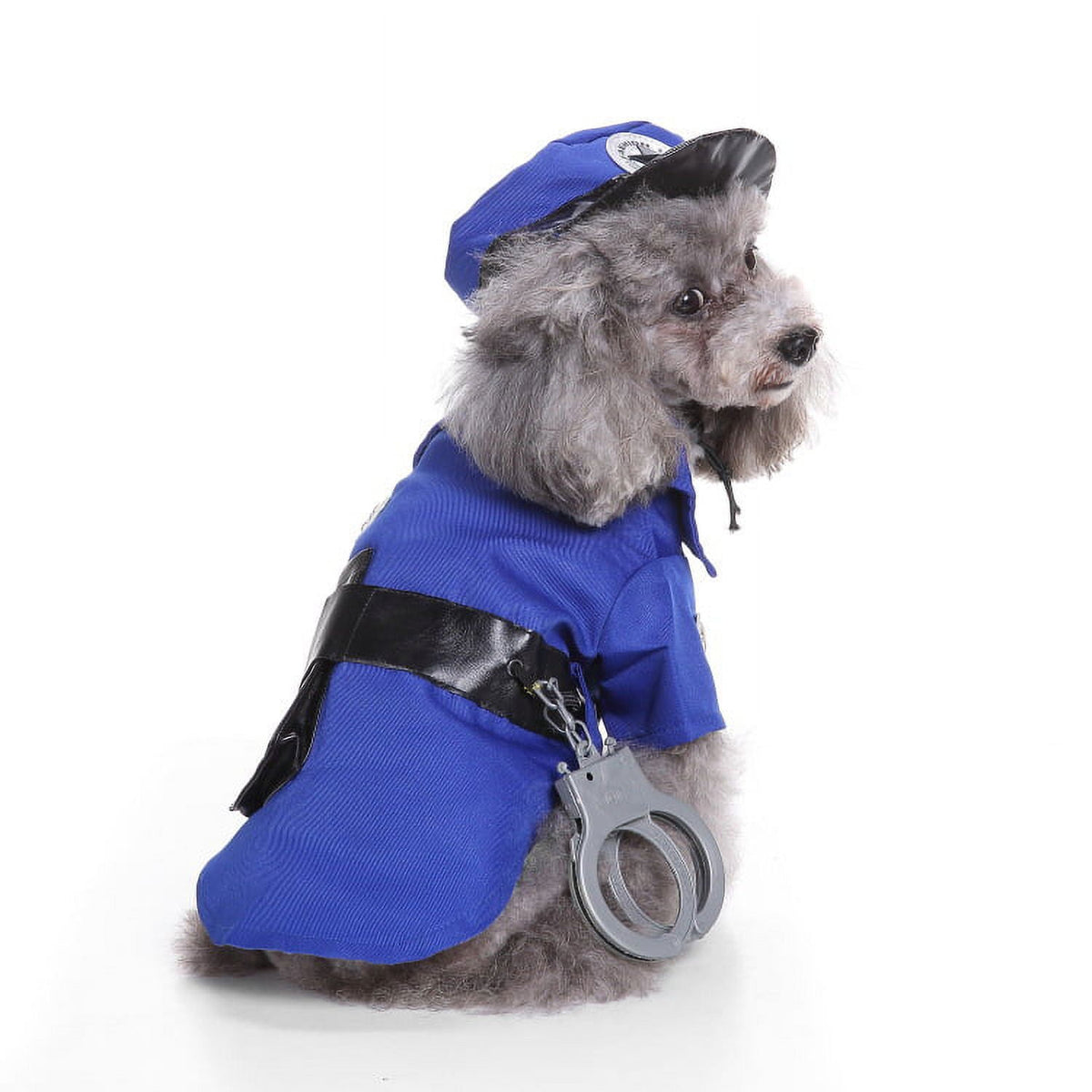 OZMI Halloween Cosplay Clothing Pet Police Costume Wear-resisting Dog Cat Police Uniform for All Kinds of Puppies M