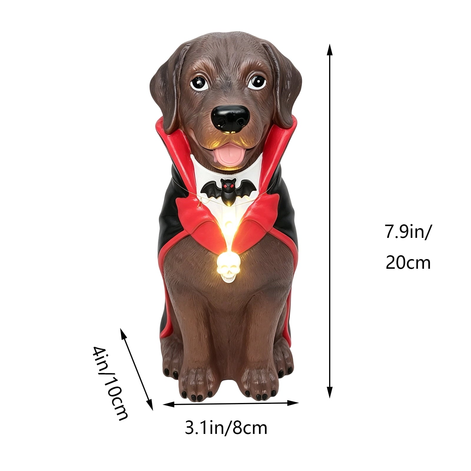 Clearance! Christmas Golden Retriever Statue with LED Lights, Cute Dog Holding Puppy Figurine, Christmas Decoration Indoor Outdoor, Gift for Kiddo Adults