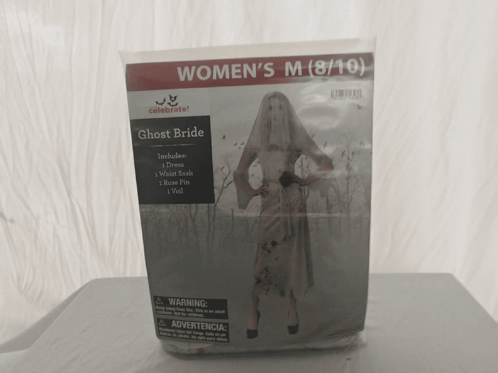 Ghost Bride Halloween Costume for Adults, Women's Size M (8/10), by Way to Celebrate