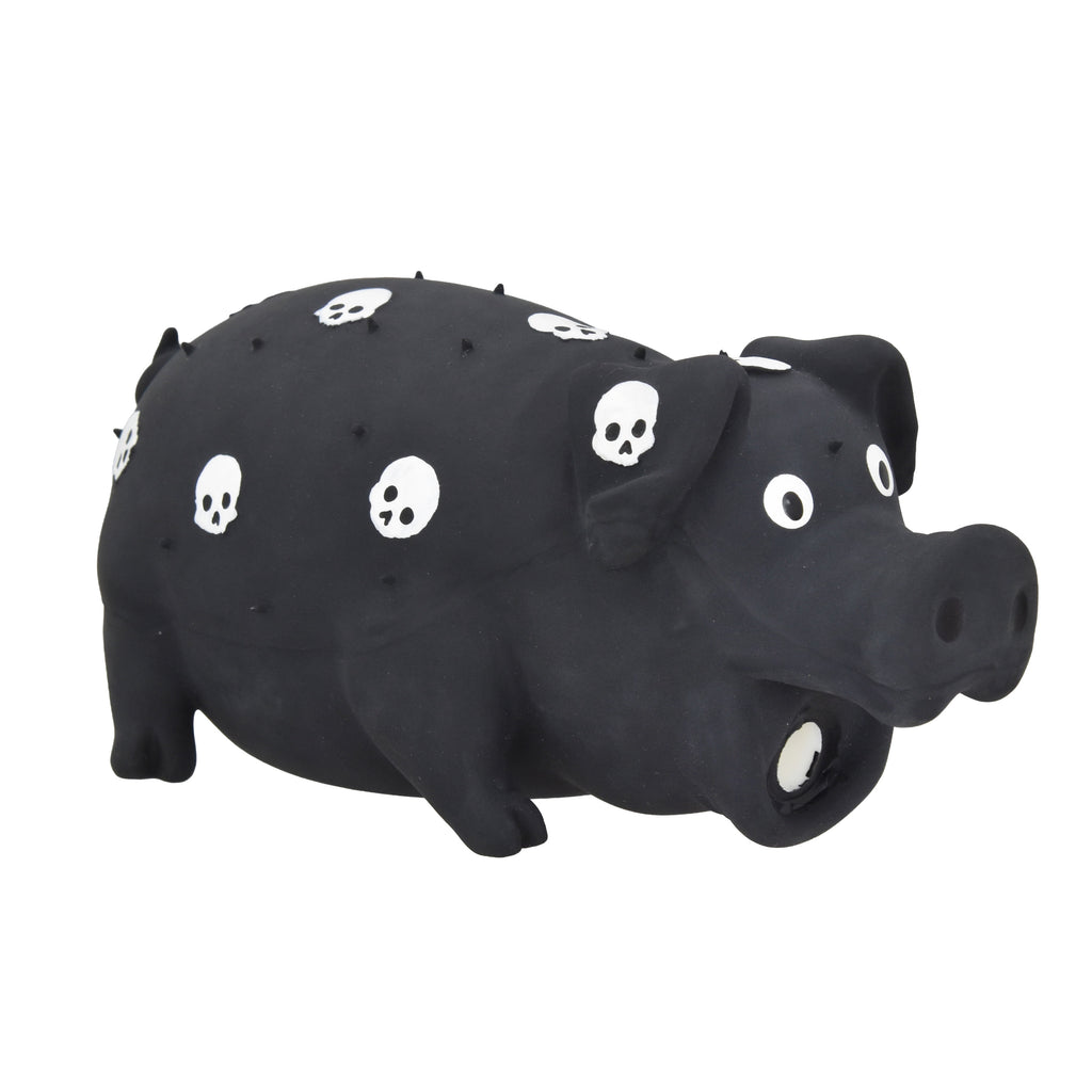 Vibrant Life Halloween Pigglesworth with Skulls Dog Toy