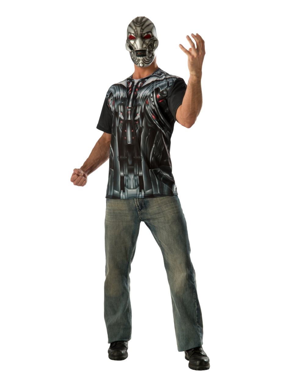 Rubies Costume Co Adult Mens Marvel Avengers 2 Ultron T-Shirt And Mask Costume Large 42-44